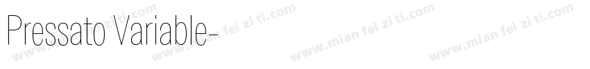 Pressato Variable字体转换